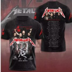 Metallica M72 World Tour 2025 Band 3D hot shirt