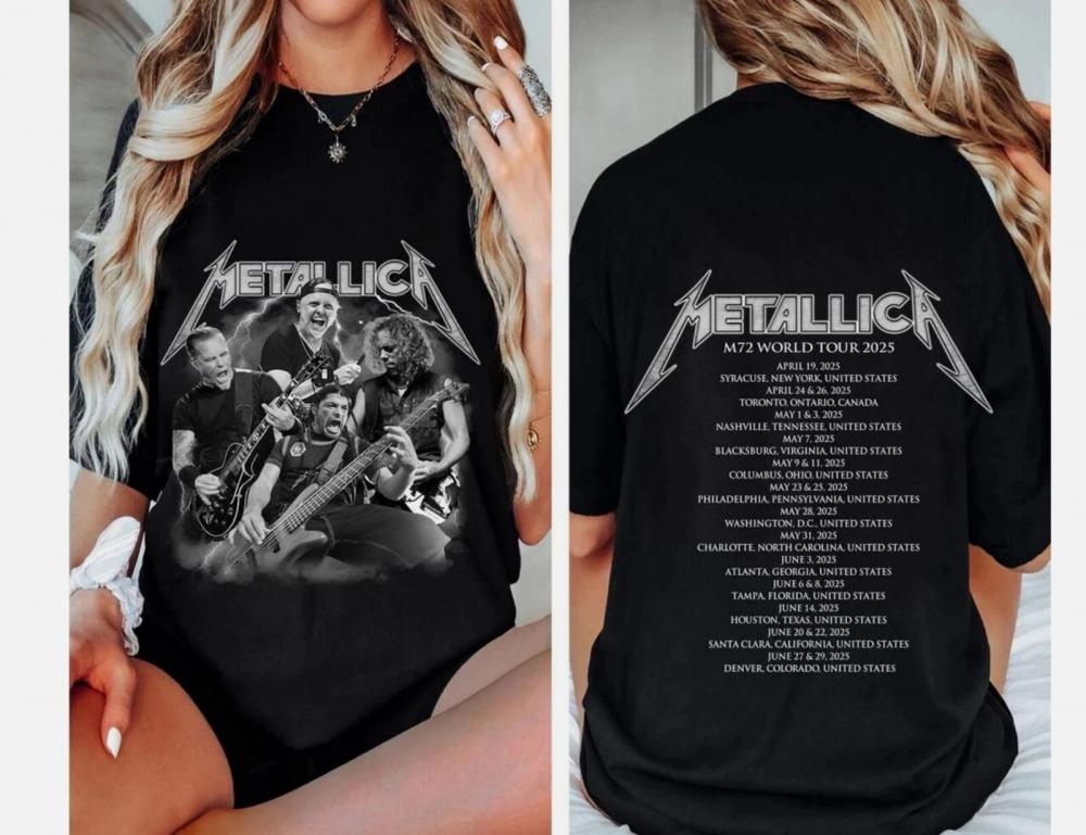 Metallica M72 World Tour 2025 Two Sided Shirt