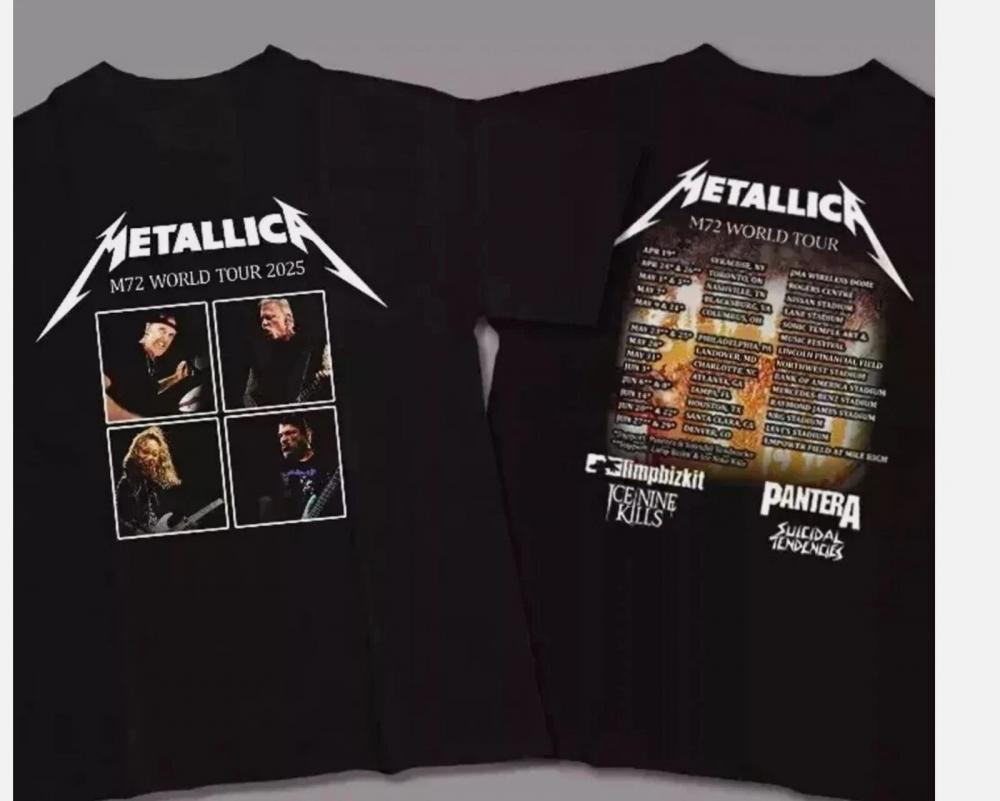 Metallica M72 World Tour 2025 Two Sided T-Shirt