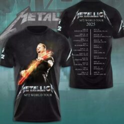 Metallica M72 World Tour Date 2025 3D TShirts