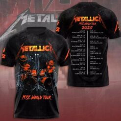 Metallica M72 World Tour Date 2025 Concert 3D Shirt