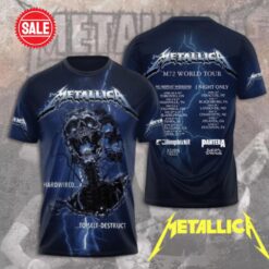Metallica Rock Band M72 World Tour 2025 3D T-Shirt