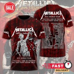 Metallica Rock Band M72 World Tour 2025 3D T-Shirts