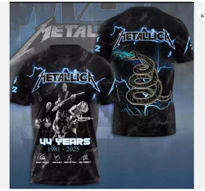 Metallica Tour 2025 Must Have for Rock 3D Tshirt