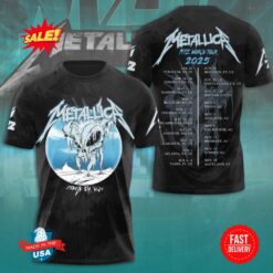 Metallica USA 2025 Tour 3D Shirts