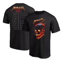 Metallica World Tour Date 2025 Two Sided Unisex Shirt