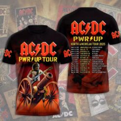 Music Tour ACDC Band Full Size 3D T Shirt