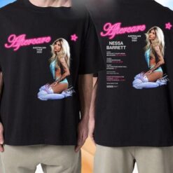 Nessa Barrett Australian Tour 2025 Aftercare Poster Schedule Tour Dates T-Shirt
