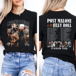 Post Malone Jelly Roll 2025 Tour Shirt