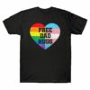 Rainbow Free Lgbt T Pride Vintage Flag Retro Family Dad Hugs T-shirt