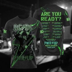 Rock and Roll ACDC Pwr Up Tour ACDC 3D Shirt