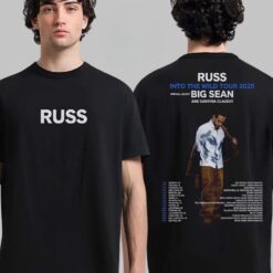 Russ Into The Wild Tour 2025 Tour Dates With Big Sean And Sabrina Claudio T-Shirt