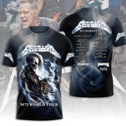Tour 2025 M72 World Tour Metallica Band 3D Tshirt