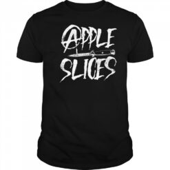 Apple Slices Knife Metal T-shirt