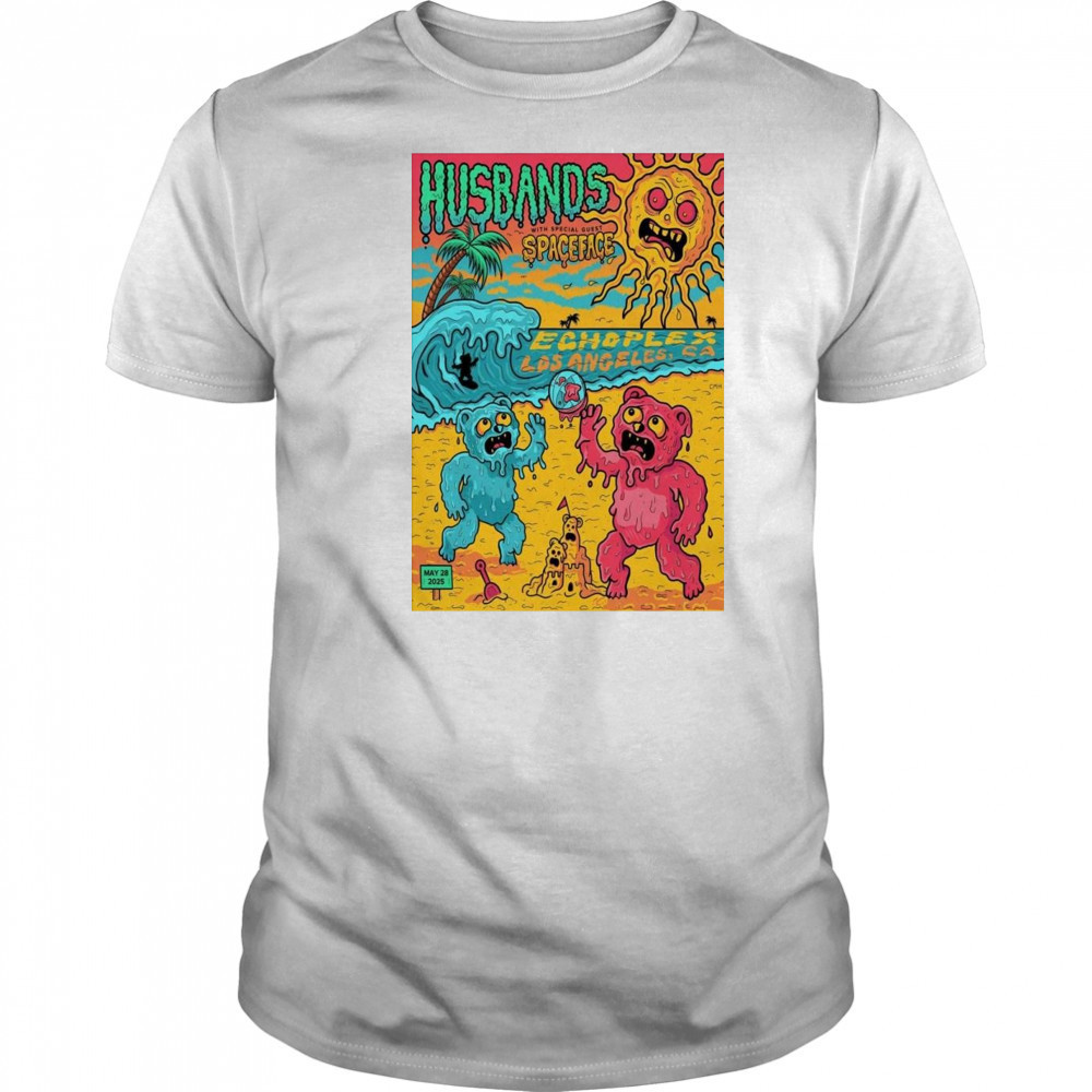 Husbands And Spaceface May 28 2025 Los Angeles CA Shirt