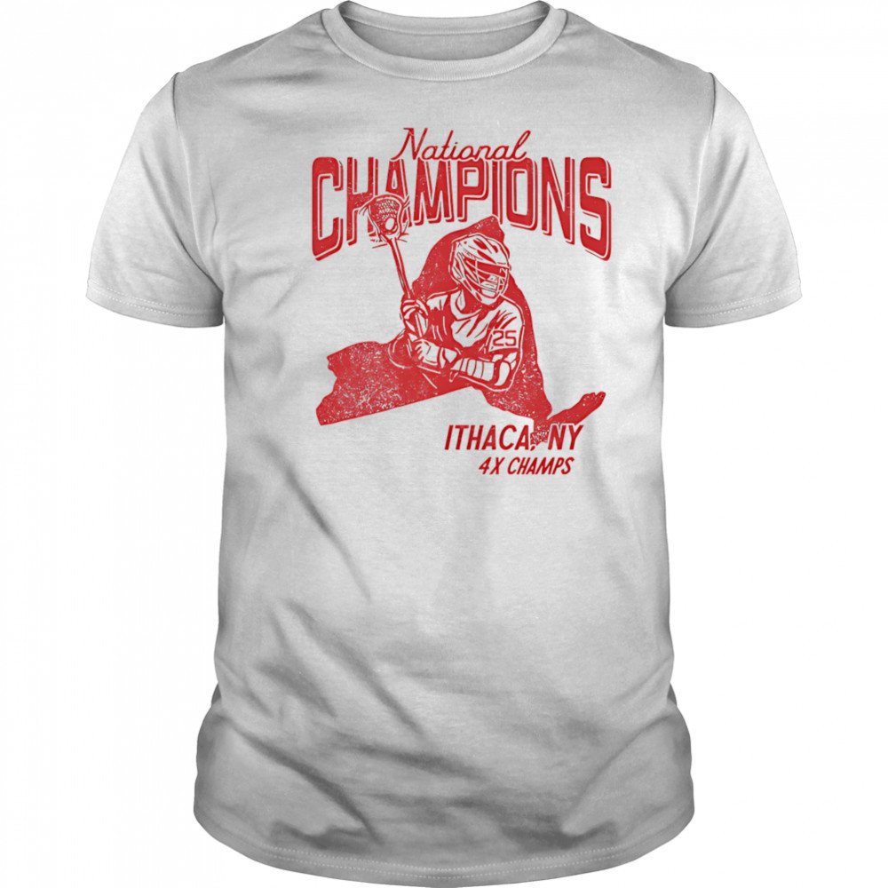 National Champions Ithaca NY 4x Champs shirt