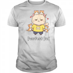 Purrfect Dad Cat Family Father’s Day T-Shirt