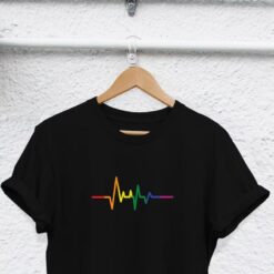 rainbow ecg shirt rainbow gay tshirt