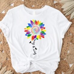 rainbow sunflower shirt