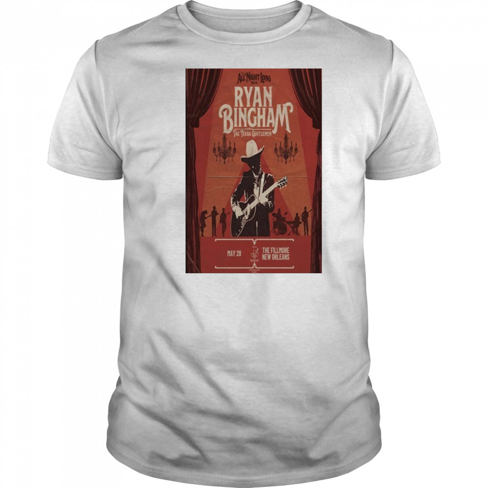 Ryan Bingham Tour The Fillmore May 28 2025 New Orleans Poster shirt
