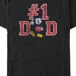 #1 Dad Mickey Mouse Disney T-Shirt