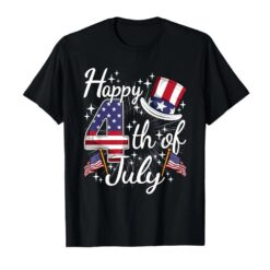 4th Of July Patriotic American Flag USA Men Women Kids T-Shirt