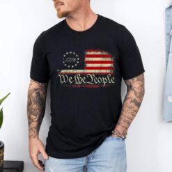 4th Of July We The People American 1776 Old American Flag T-Shirt