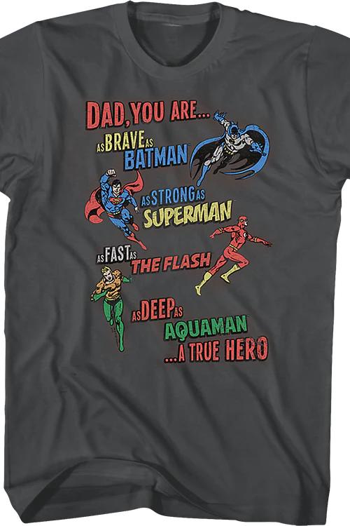 A True Hero Justice League Father's Day T-Shirt