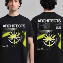 Architects 2025 European Tour Poster Tour Dates List Two Sides T-Shirt