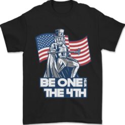 Be One With 4th of July American Independence Mens T-Shirt