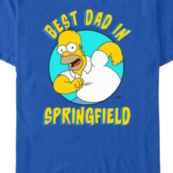 Best Dad In Springfield Simpsons T-Shirt