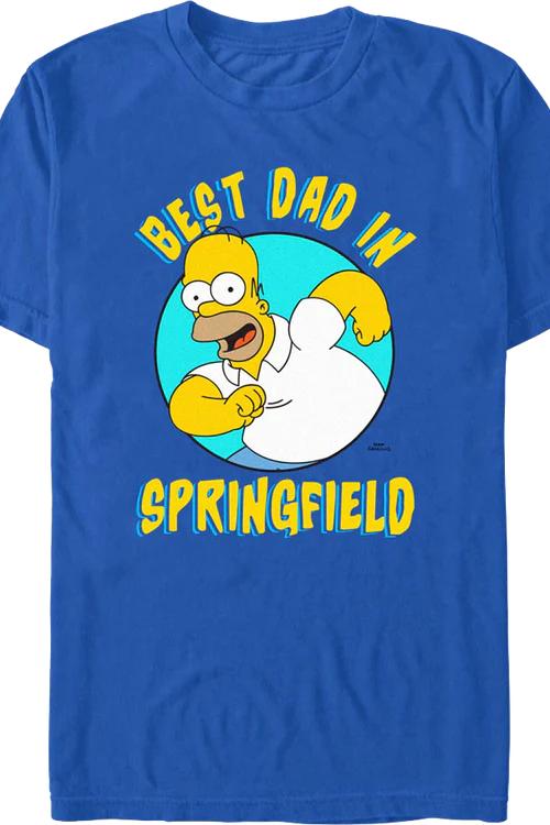 Best Dad In Springfield Simpsons T-Shirt
