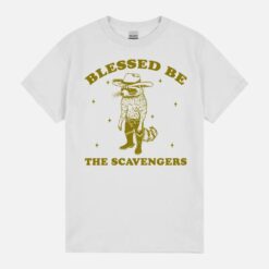 Blessed Be The Scavengers Cowboy Raccoon Meme Weird Silly Meme Unisex T-Shirt