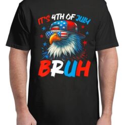 Bruh 4th Of July Fourth Of July Bald Eagle T-Shirt
