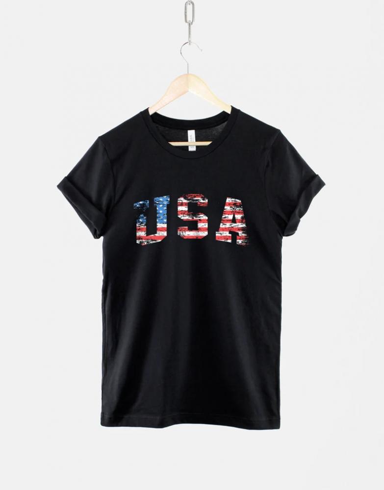 Distressed American Flag Shirt