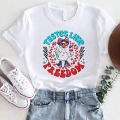 Funny Duck 4th of July Shirt – Tastes Like Freedom Tee