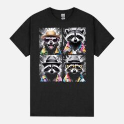Funny Raccoon With Sunglasses Photobooth Summer Vacation Unisex T-Shirt