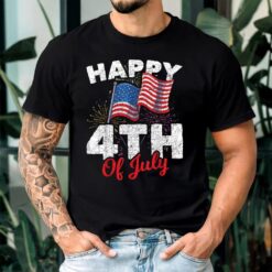 Happy 4th Of July USA Flag Patriotic American Independence Day T-Shirt