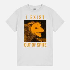 I Exist Out Of Spite Funny Meme Racoon Retro Humor Sarcastic Unisex T-Shirt