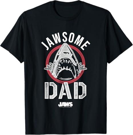 Jaws Father's Day Jawsome Dad Vintage Logo T-Shirt