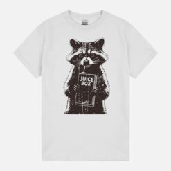 Juice Break Raccoon Vintage Retro Style Unisex T-Shirt
