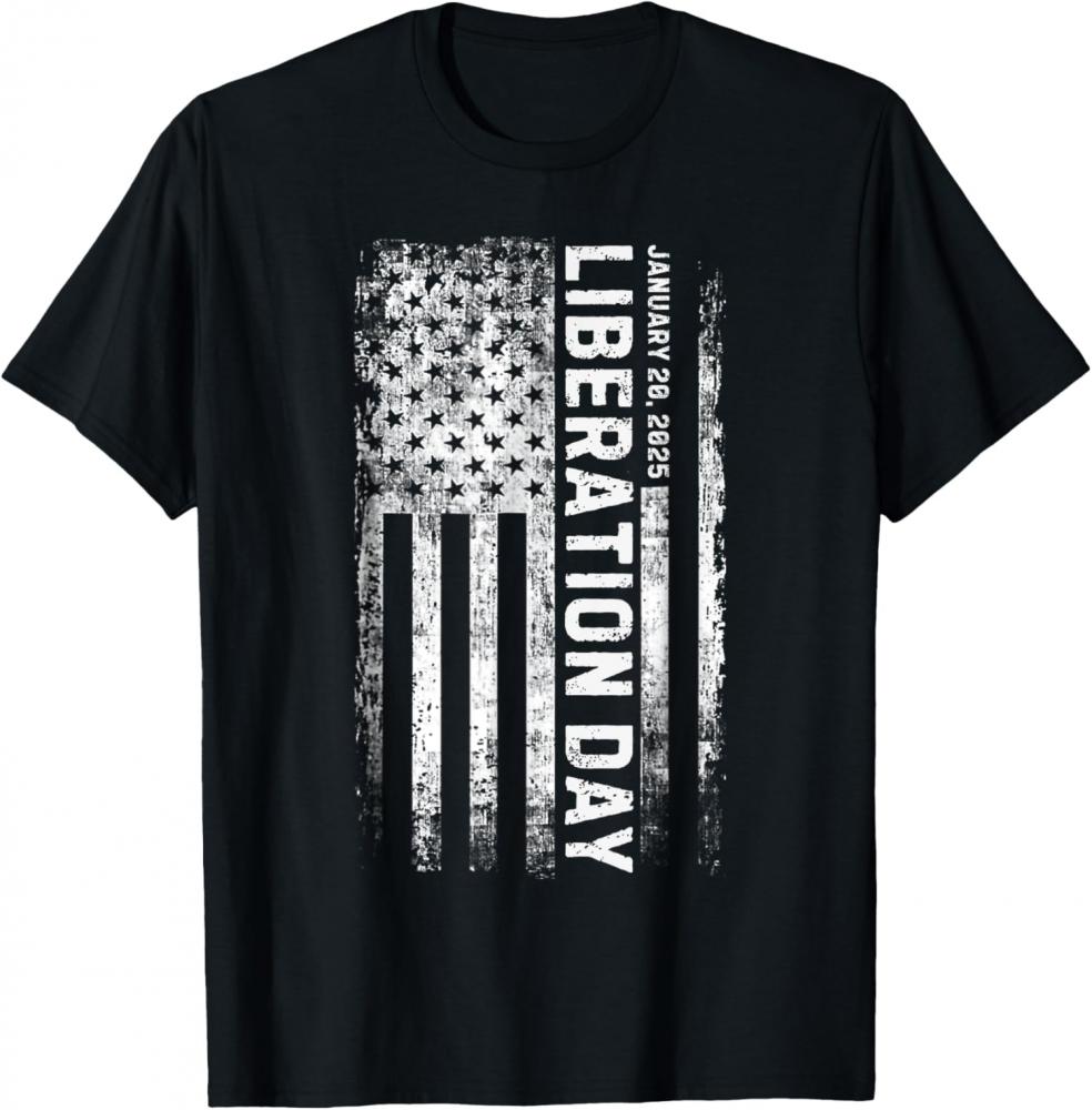 Liberation Day January 20 2025 Cool Usa American Flag Unisex T-Shirt