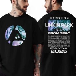 Linkin Park Swirl Tour Dates List From Zero World Tour 2025 T-Shirt