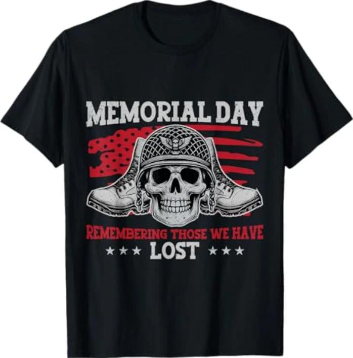 MMemorial Day 2025 American Flag Military Patriotic Veterans T-Shirt