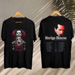 Marilyn Manson Spring Tour 2025 2 side T shirt