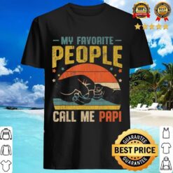 My Favorite People Call Me Papi Vintage Fist Bump Father Shirt