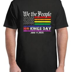 No Kings Day June 14 2025 4th Of July USA Flag T-Shirt