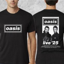 Oasis UK And Ireland Tour In Summer 2025 Tour Date Two Sides T-shirt