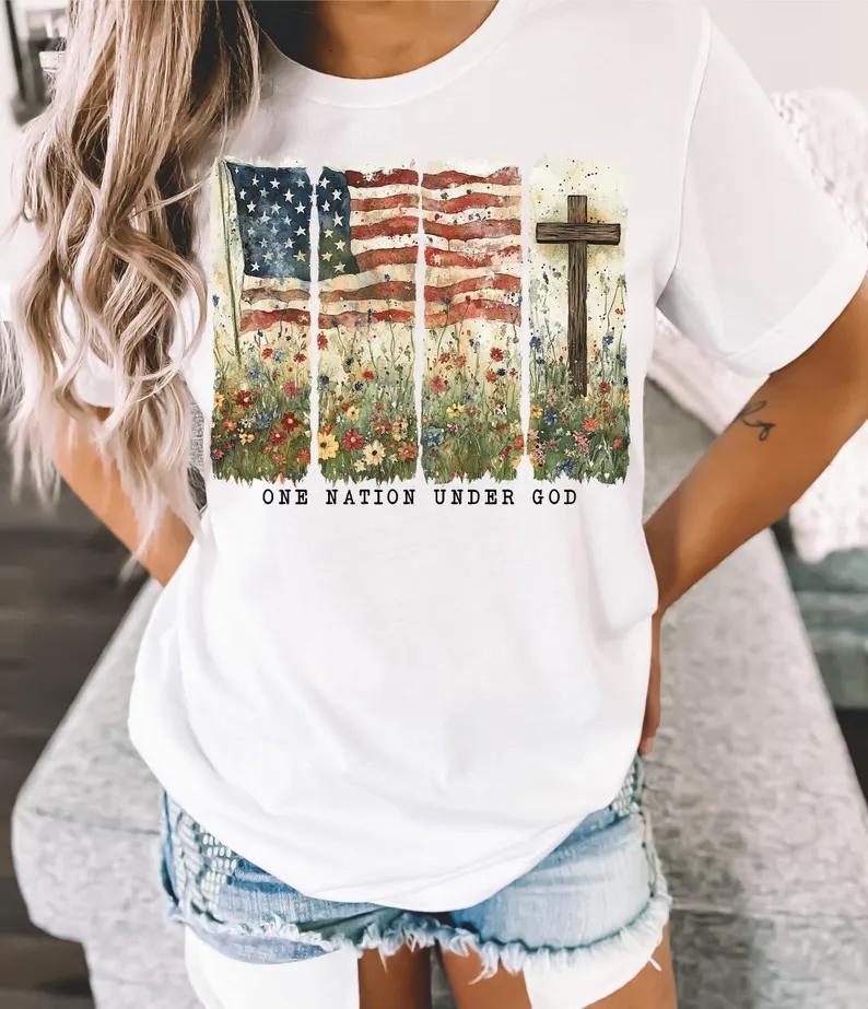 One Nation Under God shirts