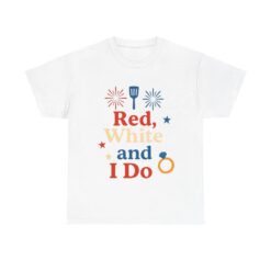 Patriotic Wedding Tee, Fourth of July T-Shirt, Engagement Party Shirt